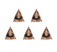 Uikdjgu 5X Piramide Un Spirale di Ghiaia di da 6 cm Piramide Un Spirale Un Spirale Filo di Rame Un Spirale Fatto Un Mano per L'Arredamento della Casa