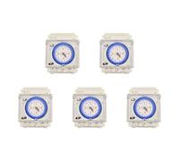 Uikdjgu 5X Temporizzatore Meccanico Analogico 110V-220V 24 Ore Giornaliere Programmabili 15 Minuti Impostazione Relè Temporizzatore Sul181D Hot