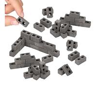 Uikdjgu 60 Confezioni Blocchi di Cemento Scala 1/12 Mini di Cemento nel Miniatura Piccoli Paesaggistica Accessori Casa delle Bambole