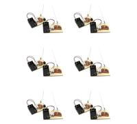 Uikdjgu 6X Kit STEM, Impara Il Codice Morse, Costruisci Una Macchina Telegrafica, Esperimento di Circuiti Elettrici, Kit di Elettricità (Batteria)