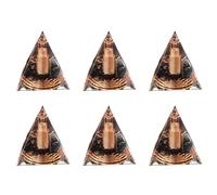 Uikdjgu 6X Piramide Un Spirale di Ghiaia di da 6 cm Piramide Un Spirale Un Spirale Filo di Rame Un Spirale Fatto Un Mano per L'Arredamento della Casa
