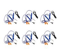 Uikdjgu 6X Tappi per Le Orecchie Auricolari Bluetooth per, Soppressione del Rumore, Protezione 'Udito, Cantieri Edili, Luoghi Rumorosi Blu