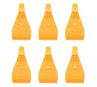 Uikdjgu 6X Ugello A Getto Piatto con Soffio D'Aria A Foro Singolo In ABS con Filettatura 1 / 4BSP Giallo