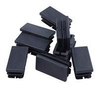 Uikdjgu 8 PZ Inserti Per Tappi Rettangolari Nel Plastica Nera Inserti 20Mm X 40Mm