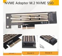 Uikdjgu Adattatore NVME M.2 NVME SSD A Scheda di Espansione PCIe 4.0 X4 X8 X16 Scheda Adattatore M.2 NVME A PCI-e X4