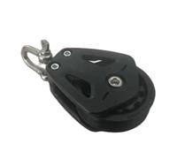 Uikdjgu Bozzello con Puleggia per Carico Elevato Girevole con Puleggia Singola A Testa Universale per Barche A Vela Bozzello con Cuscinetto Liscio Accessori per Corridori di Corda