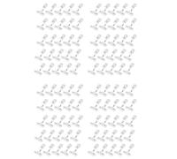 Uikdjgu Confezione da 100 Pezzi di Plastica per Segnaletica di Merce Clip di Supporto Girevole un Clip Supporto per Clip per Display Supporto per Espositore Prezzi, Trasparente