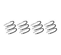 Uikdjgu Cordino per Attrezzi da 12 Pezzi, Corda per Attrezzi da Esterno, Corda di Sicurezza per La Prevenzione della Caduta Ad Alta Quota, Corda per Attrezzi Retrattile,Nero