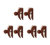 Uikdjgu Ganci per Arazzi, Ganci per Trapunte per Arazzi, Morsetti per Ganci per Coperte, Espositori per, Clip da Parete in Legno, Confezione da 6