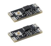 Uikdjgu Modulo Interruttore Bistabile A Pulsante Singolo da 2 Pezzo 4,5-26V 1.3ua Carico 10A Modulo Interruttore Mini A Chiave A Bassa Potenza e Ampia Tensione
