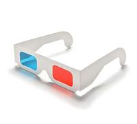 Uikdjgu Occhiali 3D, 20 Paia di Lenti Stereo nel Carta E Blu per Film Set di Occhiali 3D nel Carta Anaglifi
