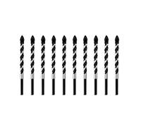 Uikdjgu Punte da Trapano Multiuso, 10-Piece 6 mm Multi-Materiale Drill Bit Impostata Per Foratura in Mattonelle, Cemento, Legno E Plastica, in Metallo Duro Massoneria Drill Bit Set