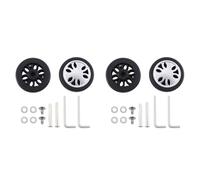 Uikdjgu Ruote per Bagagli Kit di Ricambio 50mmX13mm Riparazione di Bagagli Universali Ecologici in PU 4 Paio