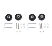 Uikdjgu Set di 4 Ruote di Ricambio per Valigie da 50X24 Mm, Ruote Girevoli In PU, Kit di Riparazione Cuscinetti In Acciaio al Carbonio