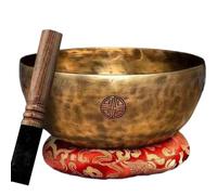 Uikdjgu Set di Ciotole Sonore In Rame con Mallet e Cuscino per Ciotola Cantata del Nepal, Strumento di Meditazione per Guarigione, Ornamenti e Regali per Percussione.