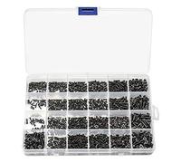 Uikdjgu Set di Mini un Testa Piatta Svasata 720PZ M1.4 M1.7 M2 M2.5 M3 Kit di per Laptop per Notebook nel Acciaio al Carbonio