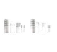 Uikdjgu Set di Punte da Trapano Diamantate 40 Pezzi 4 Dimensioni 1mm 1.5mm 2mm 2.5mm Twist Tip Gioielli Beach Sea Glass Shells Pietre Preziose Lapidario