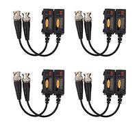 Uikdjgu Trasmettitore Video Balun Passivo HD 1080P AHD/HD-CVI/TVI/CVBS 4 Coppie (UTP Fino A 350M-600M)
