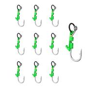 uikios 10 ganci professionali da pesca per gamberetti che offrono un'elevata attrazione per i pesci e una costruzione robusta per uso in acqua salata per mantenere vivi i gamberetti