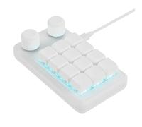 uikios 12 tastiere meccaniche chiave programmabili di gioco con due manopole e RGBs che accendono il tipo cavo di C