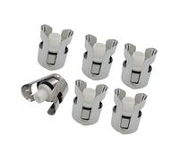 uikios 2/4/6/8Pcs Tappo di Vino Sigillante Vuoto con Clip In Acciaio Per Champagne Birra E Vini Spumanti Bottiglia di Sughero