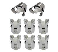 uikios 2/4/6/8Pcs Tappo di Vino Sigillante Vuoto con Clip In Acciaio Per Champagne Birra E Vini Spumanti Bottiglia di Sughero