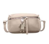 uikios Borsa a tracolla a forma di scatola flessibile Cintura di lunghezza modificabile permanente PU Sostanza quotidiana Essenziale Moda Rudimenti Crossbody, Beige