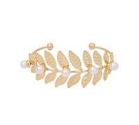 uikios Bracciale catena Blingbling foglie Bracciali da braccio per le donne delicato fogliame bracciale aperto braccialetto scintillante bracciale, One Size, come descritto, come descritto