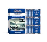 uikios Confezione da 30 pillole effervescenti concentrate per la pulizia del parabrezza dell'auto, anti nebbia, anti pioggia, per la pulizia del parabrezza dell'auto
