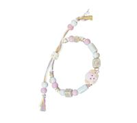 uikios Distintivo braccialetto in ceramica a forma di cane, intrecciato a mano, gioiello da polso alla moda per stili di cartoni animati e regali, 16+5cm, Ceramica