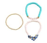 uikios Elegante braccialetto colorato in argilla polimerica ispirata all'Oceanics per donne e studenti alla moda alla ricerca di stili eleganti e alla moda, Diameter 5cm, argilla polimerica