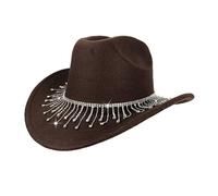 uikios Elegante copricapo da sposa in stile occidentale che evidenzia permanentemente la sostanza percepita e un piano stretto scintillante accessori da sposa, Colore caffè., Taglia unica