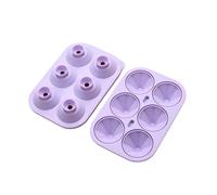 uikios Forma irregolare stampo in silicone rotondo per ghiaccio per bevande creative e feste ghiaccioli che fanno strumento