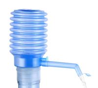 uikios Pressa manuale portatile per bottiglie d'acqua con beccuccio protettivo copre distributore d'acqua per uso domestico ed esterno Lunghezza del tubo regolabile