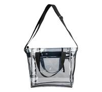 uikios Spalla in PVC con chiusura trasparente antistatica della borsa degli attrezzi per la spalla del PVC per gli ingegneri Crossbody Pack multiuso sacchetti di lavoro trasparenti in PVC