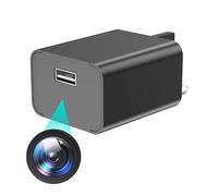 UIKOP Telecamera spia nascosta da 64 GB, caricatore USB 1080P HD con rilevamento del movimento, mini telecamera per interni per la sicurezza di casa e ufficio, senza WiFi
