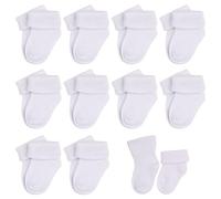 UILYNIU 10 Paia Calzini Bambino, Calzini Appena Nati, Calzini per Bambini, Calzini Neonato Calzini Neonata 0-6 Mesi, Bimbo Bimba Quotidiano Base, Calze Unisex, Sneaker Calzino (0-6 Mesi)