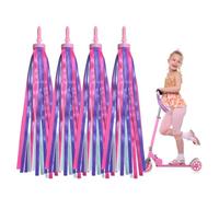 UILYNIU 2 Paia Bike Streamer, Ornamentali per Manubrio, Filanti Bicicletta, Frange per Manubrio, Filanti Bicicletta per Bambini, Scooter Nappe Decorazione, Accessori per Bici per Bambini (Multicolore)