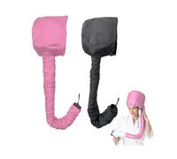 UILYNIU 2 Pezzi Nero RosaCasco Asciugacapelli Cuffia Asciugacapelli per Phon Diffusore Capelli Ricci Universale Cuffia per Condizionare in Profondità Asciugare Modellare Arricciare Capelli