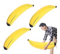 UILYNIU 3 Pezzi Banana Gonfiabile, 68CM Banana Giocattolo da Piscina, Pvc Giocattolo Gonfiabile per Bambino Adulto, Decorazione per Feste in Piscina, Festa Estiva, Carnevale (3PCS, 26 pollici)