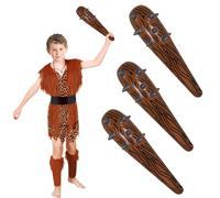 UILYNIU 3 Pezzi Mazza Gonfiabili, Accessori per il Gioco di Ruolo, 54cm Gonfiabile Bastone di Legno Gonfiabile Puntello, PVC Giocattoli Gonfiabili Bastoni per Bambini Feste di Premi Carnevale (3PCS)