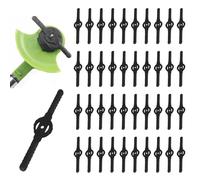 UILYNIU 40 Pezzi Lame per Tagliaerba Lame di Ricambio in Plastica per Giardino Nero Lame Tosaerba Sostituzione per Trim Veloce Switchblades Tosaerba Adatto Tosaerba 3 in 1 (40 Pezzi)