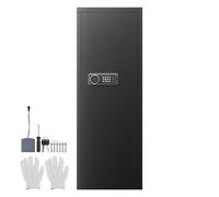 Uimoso Armadio per 6-8 Fucili Cassaforte per Armi da Fuoco con Chiave e Codice