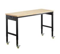 VEVOR Banco da Lavoro 1524 mm Altezza Regolabile Presa di Corrente Carico 907kg