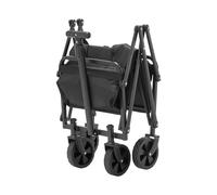 Uimoso Carrello pieghevole 80 L 90,72 kg per spiaggia, colore nero