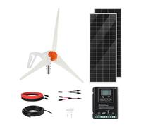 Uimoso Kit Eolico Solare 400W con Pannelli Monocristallini e Controller MPPT