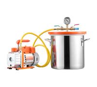 Uimoso Kit Pompa per Vuoto 3,5CFM 99L/min con Camera a Vuoto 11,36L Monostadio