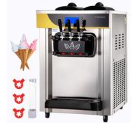 Uimoso Macchina per Gelato Soft da Banco 22-30 L/ora a 3 Gusti
