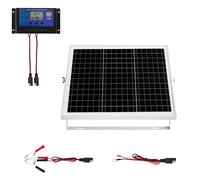 Uimoso Pannello Solare Monocristallino 20 W 12 V con Controllo MPPT e Staffa