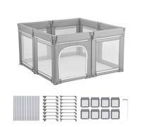 Uimoso Recinto per Bambini Pieghevole 2000 x 1780 mm con Porta e Rete